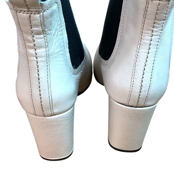 KURT GEIGER London Genuine Leather Heeled Cream Raylan Ankle Boot US Sz 9.5 - Picture 8 of 15